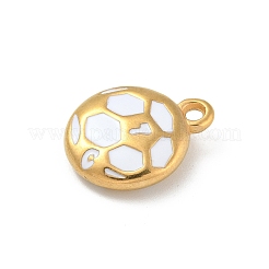 Pendentifs en acier inoxydable 304 avec placage ionique (IP)&nbsp;STAS-R008-10G-03