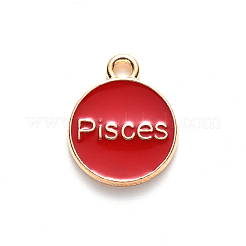 Pendentifs d'émail en alliage&nbsp;ENAM-S124-01B-07H