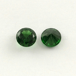 Diamante en forma de circonio cúbico espalda cabujones&nbsp;ZIRC-R004-8mm-08