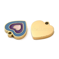 Ionenplattierung (IP) 304 Edelstahl Emaille Charms&nbsp;STAS-D018-06G