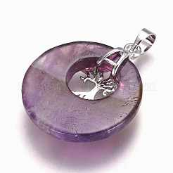 Natürlichen Amethyst Edelsteinanhänger&nbsp;G-F573-C20