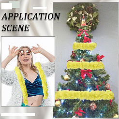 Rouleau de tissu chenille en fausse fourrure pour décoration d'arbre de Noël ou pour fabrication de couronnes et d'arcs&nbsp;FIND-WH20003-95C