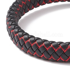 Pulseras de cordón trenzado de microfibra de imitación de cuero&nbsp;BJEW-E345-07-G