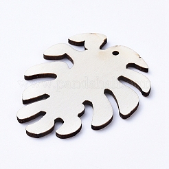 Pendentifs en bois naturel&nbsp;WOOD-WH0100-41