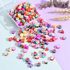 280pcs 14 Art handgemachte Polymer-Ton-Perlen&nbsp;CLAY-SZ0001-56