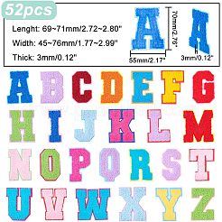 Aufnäher zum Aufbügeln/Aufnähen von Alphabet-Handtuch-Stickereien&nbsp;DIY-WH0308-183