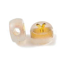 Leuchtende transparente Acrylperlen&nbsp;OACR-P037-01B-Y