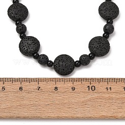 Colliers de perles en pierre de lave naturelle&nbsp;GG-CBA922D-06A