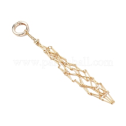 Pochette en macramé en acier inoxydable 304&nbsp;AJEW-JB01415-01