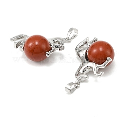 Ciondoli diaspro rosso naturale&nbsp;G-D102-01P-01