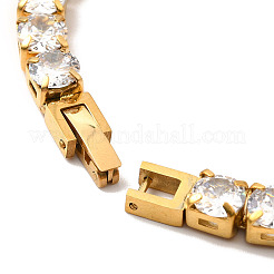 Bracelet de tennis en zircone cubique transparente&nbsp;BJEW-E009-25B-G