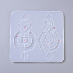 Stampi in silicone per orecchini pendenti&nbsp;X-DIY-L023-30