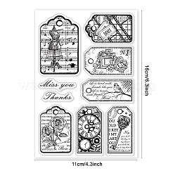 PVC-Plastikstempel&nbsp;DIY-WH0167-56-1142