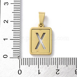 Alphabet-Anhänger aus Edelstahl 304&nbsp;STAS-S152-01G-X