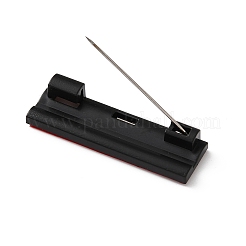 Épingles de barre arrière adhésives en plastique avec épingles en fer platine&nbsp;KY-D025-01B-04