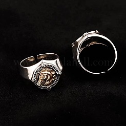Manschettenringe aus einer Legierung im Retro-Kriegspferde-Design für Herren&nbsp;FS-WGC2812-02