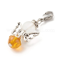 Décorations pendentif citrine naturelle&nbsp;HJEW-JM00599-05