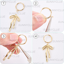 12 boucle d'oreille créole en acier inoxydable 201&nbsp;STAS-SC0010-30G