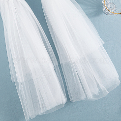 Maniche lunghe in nylon da sposa per donna&nbsp;AJEW-WH20007-91A