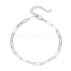 3 Stück 304 Edelstahl & Messing Büroklammer Kette Armbänder Set für Damen&nbsp;BJEW-JB12658