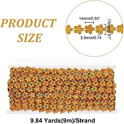 Kunststoff Perlenbesatz Girlandenstrang&nbsp;FIND-WH0056-89