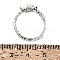 Messing-Mikro pflastern Zirkonia Fingerringe&nbsp;RJEW-C163-05P