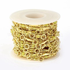 Placage en rack losange en laiton et chaînes à maillons annulaires&nbsp;CHC-F016-09G