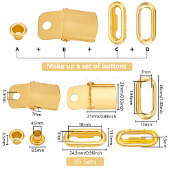 36 ensemble de kits réglables de casquette à visière en fer&nbsp;FIND-BC0005-83