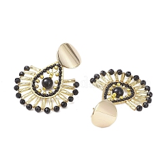 Aretes de latón con forma de lágrima&nbsp;EJEW-MZ00378