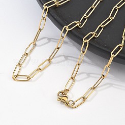 Collana a catena con graffetta in acciaio inossidabile 304&nbsp;X-NJEW-M183-04G