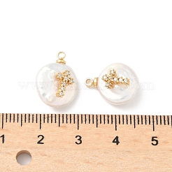 Natürliche kultivierte Süßwasserperlenanhänger&nbsp;PEAR-F008-19G-01