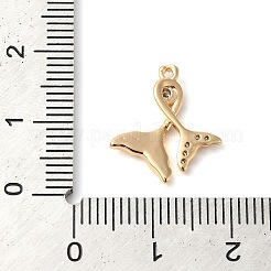 Ottone micro spianare pendenti zirconi&nbsp;KK-G503-44G