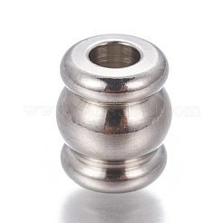 Perline scanalate in acciaio inossidabile 201 resistenti all'ossidazione&nbsp;STAS-P239-27P