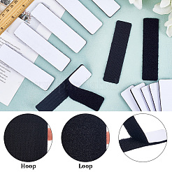 20 Stück selbstklebendes Nylon mit Polyester-Klettband&nbsp;AJEW-SP0003-22C