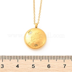 Colliers avec pendentif constellation en acier inoxydable 304 et zircone cubique transparente&nbsp;NJEW-R021-02G-08