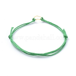 Bracelets réglables en cordon de coton ciré&nbsp;X-BJEW-JB05064