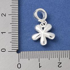 925 europäischer Anhänger in Form einer Blume aus Sterlingsilber&nbsp;STER-H115-14S