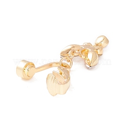 Kristall-Strass-Schmetterlings-Charme-Bauchring&nbsp;AJEW-F057-16G