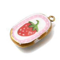 Handgefertigte Porzellananhänger mit Frucht-&nbsp;STAS-Z207-01G-04
