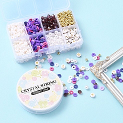 DIY-Set zur Herstellung von Armbändern aus Buchstaben und Nachahmungen von Perlen und Heishi-Perlen&nbsp;DIY-YW0005-23D