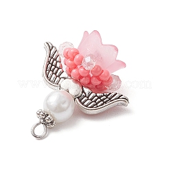 Pendentifs anges en perles de verre&nbsp;PALLOY-MZ00714-03