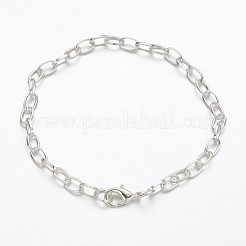 Eisenkette kettenarmband machen mit karabinerverschlüssen&nbsp;X-IFIN-H031-S