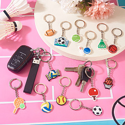 18 Stück 18 Stile PVC-Anhänger Schlüsselanhänger&nbsp;KEYC-TA0001-58