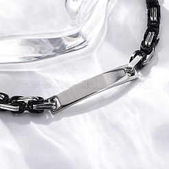 201 ID-Armbänder aus Edelstahl&nbsp;BJEW-F331-08BP