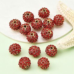 Legierung Strass Perlen&nbsp;RB-A034-10mm-A21G