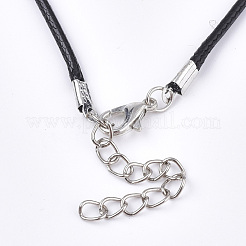 Incerato facendo collana cavo con i risultati di ferro&nbsp;NJEW-R229-2.0mm-02
