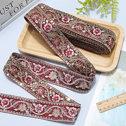 Nastro di paillettes ricamato in poliestere&nbsp;OCOR-WH20003-37D