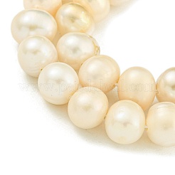 Natürliche kultivierte Süßwasserperlenperlenstränge&nbsp;PEAR-C003-09F