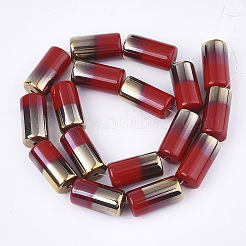 Perles de verre opaque semi-électrolytique&nbsp;LS-EGLA-S177-02A