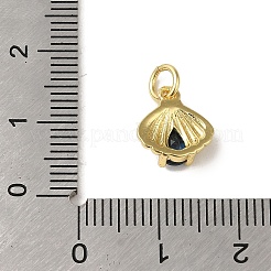 Colgante micropavé cubic zirconia de latón&nbsp;KK-R162-014A-G
